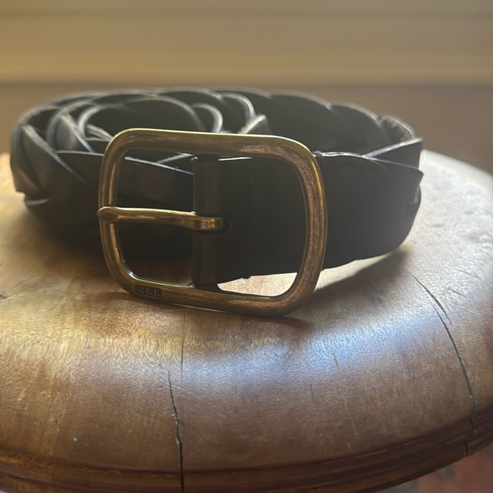 RRL braided belt